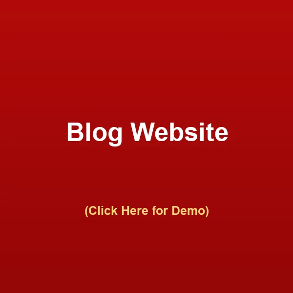 Blog Website — click for live demo