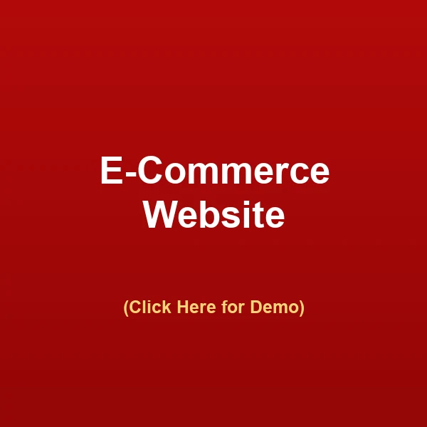 E-Commerce Website — click for live demo