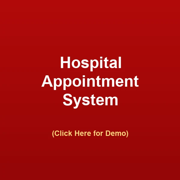 Hospital Appointment System — click for live demo