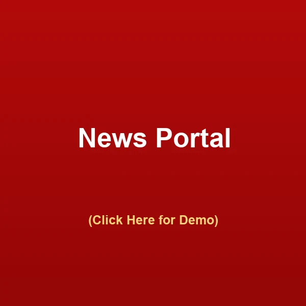 News Portal — click for live demo