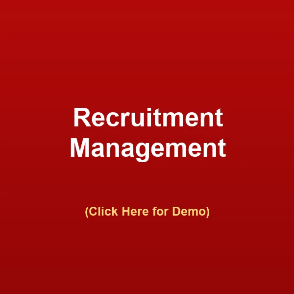 Recruitment Management — click for live demo